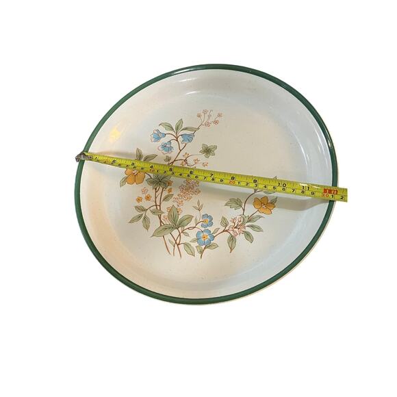 Fashion Royale Platter Spring Bouquet 12" Plate Round Genuine Stoneware VTG - Picture 4 of 5